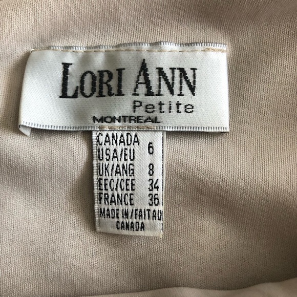 Lori Ann petite gold sparkle jaguar print evening gown  design shoulders Size 6 - Picture 5 of 6